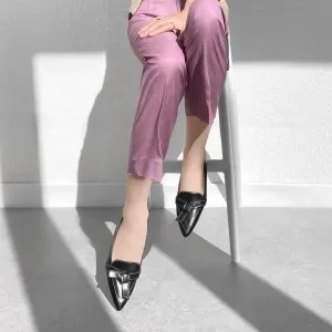 30% OFF: 2023AW: Stitched ribbon loafers (m17016) black