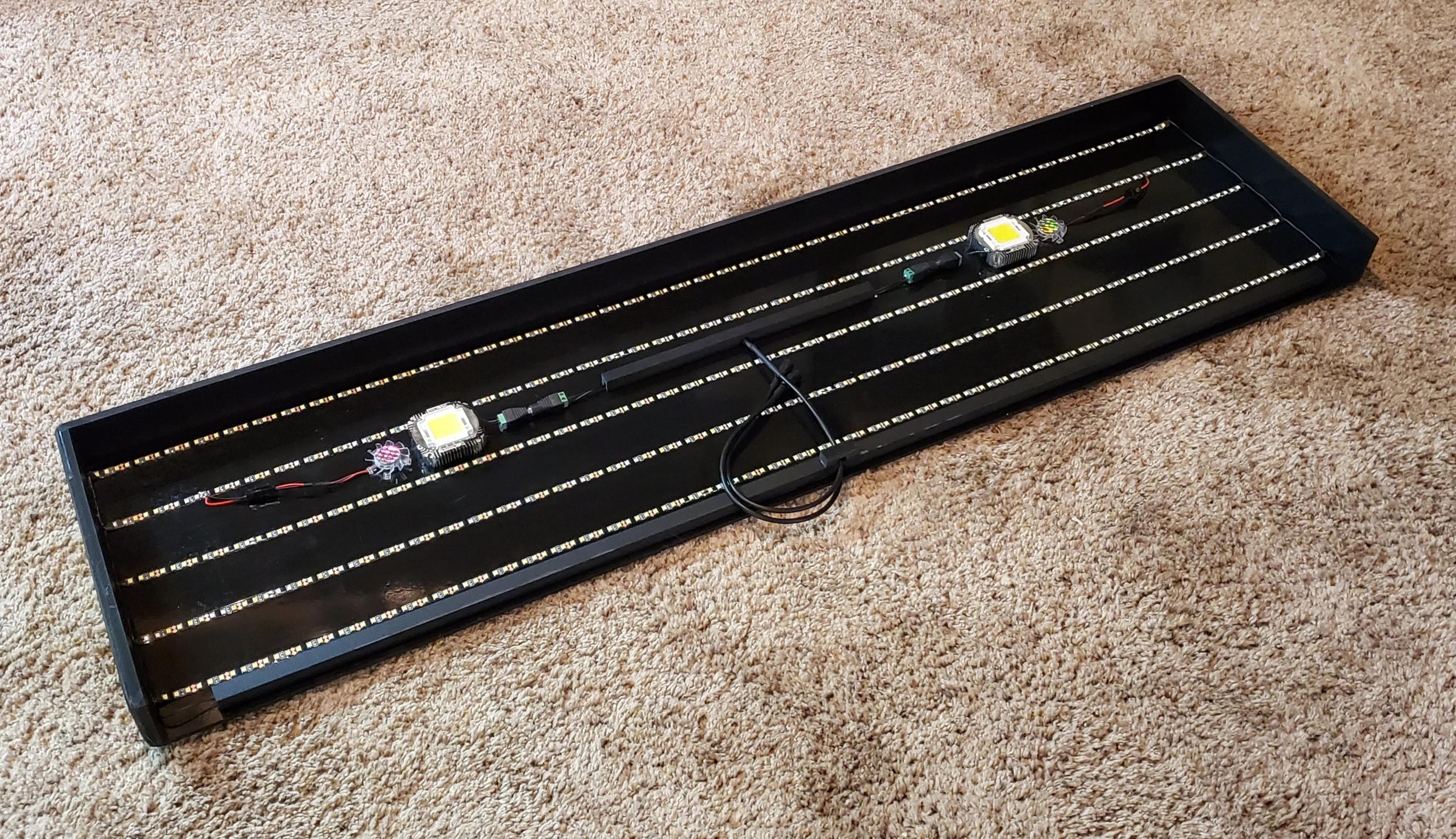 46" x 12" with twin 30w Spotlights