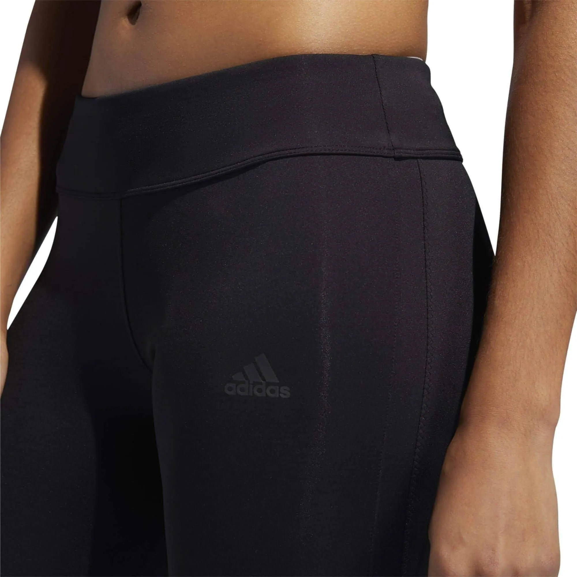 adidas Own The Run Womens Long Running Tights - Black