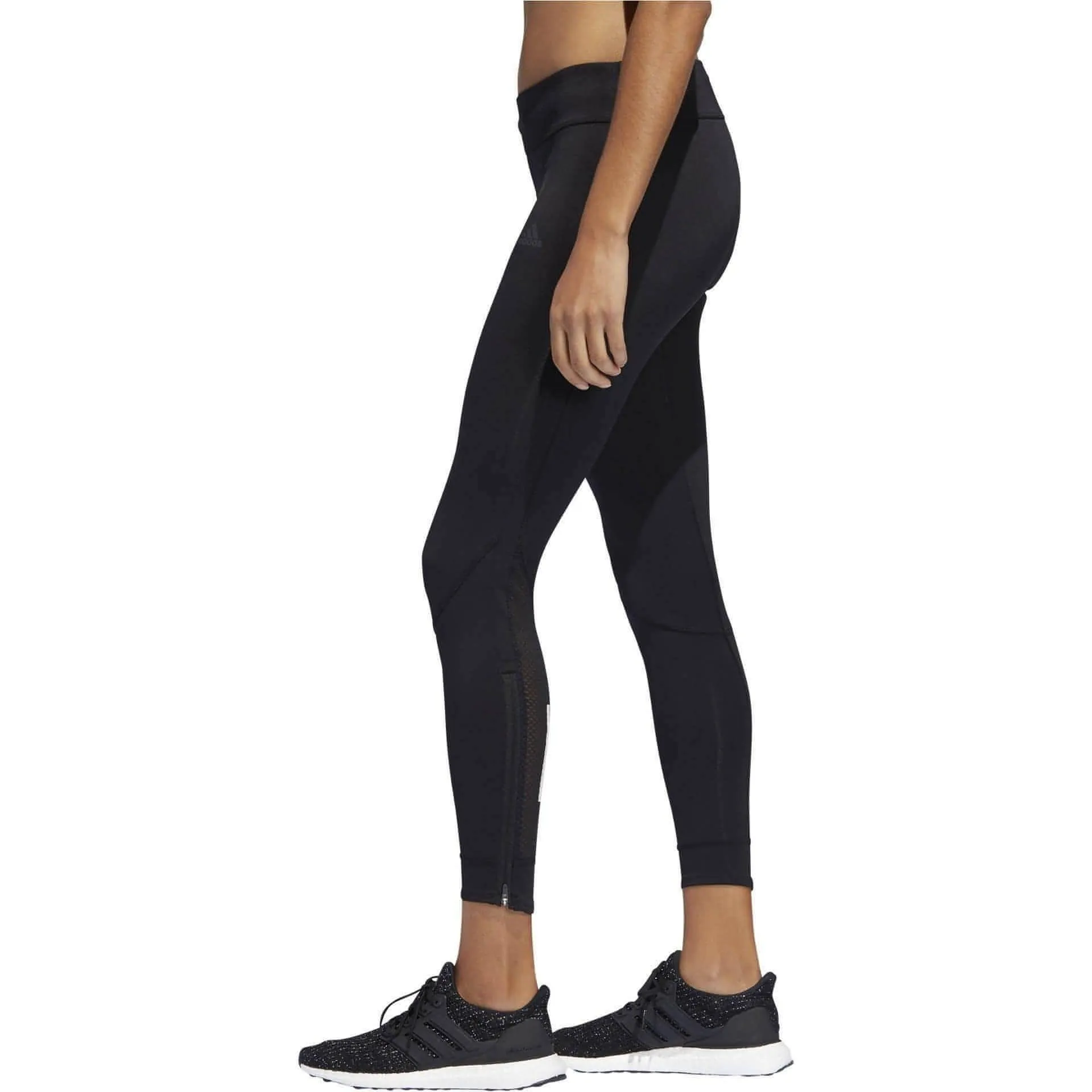 adidas Own The Run Womens Long Running Tights - Black