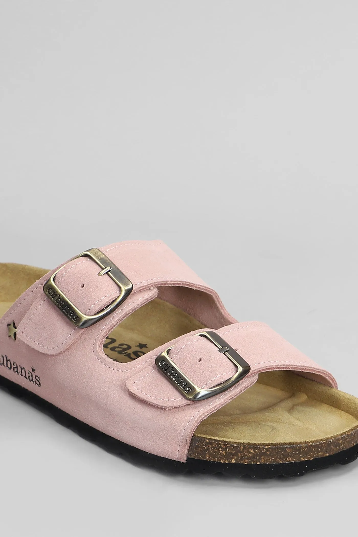 Amalia Flats in rose-pink suede
