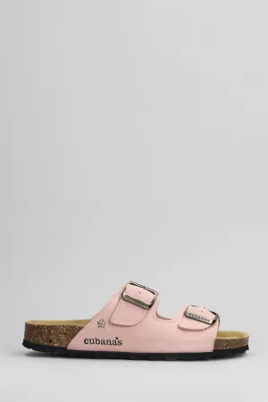 Amalia Flats in rose-pink suede