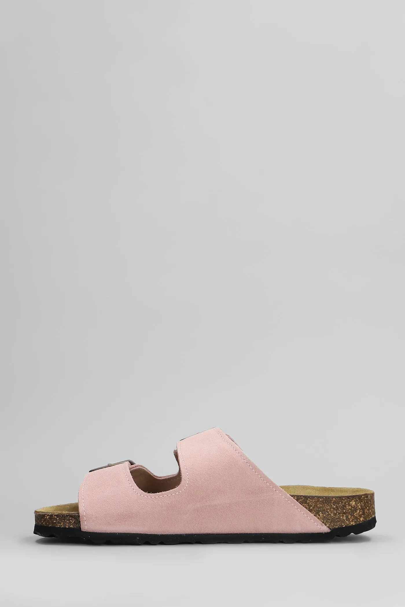Amalia Flats in rose-pink suede