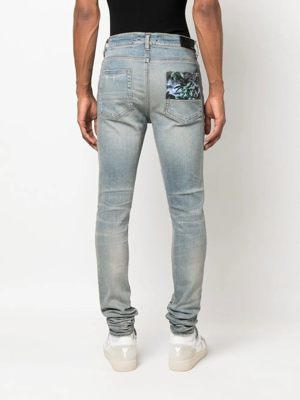 AMIRI star-patch skinny jeans