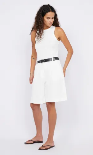 ANTHEA BERMUDA SHORT - WHITE