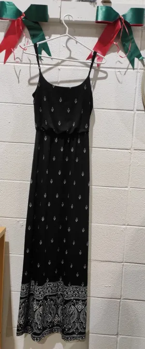 ARDENE Black White Maxi Long Dress Size S