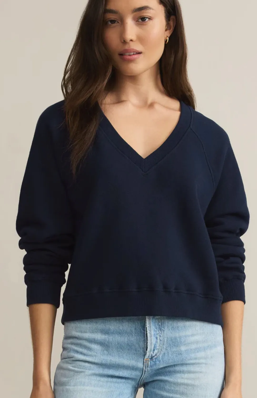 Avenue V-Neck Sweatshirt