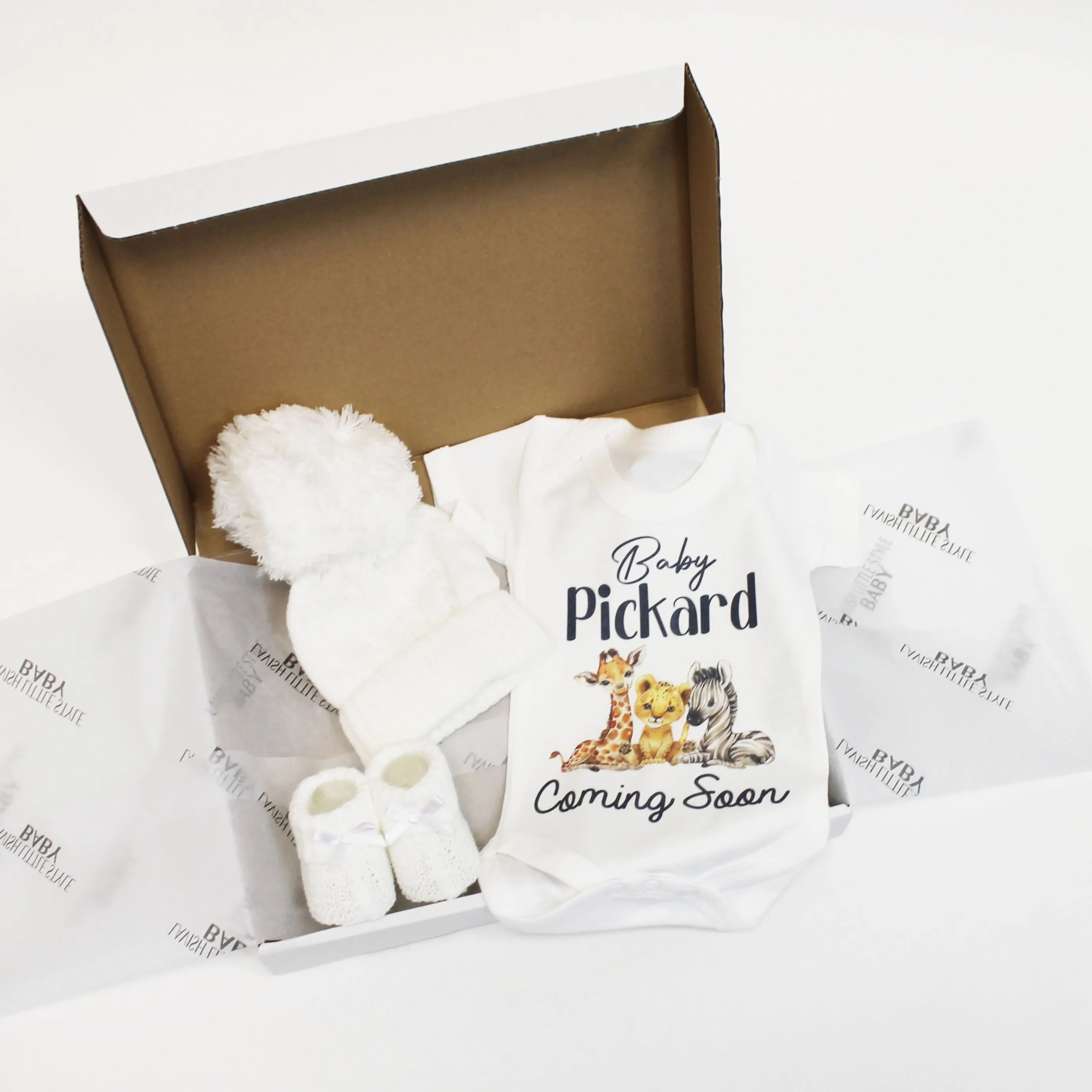 Baby Announcement Safari Set