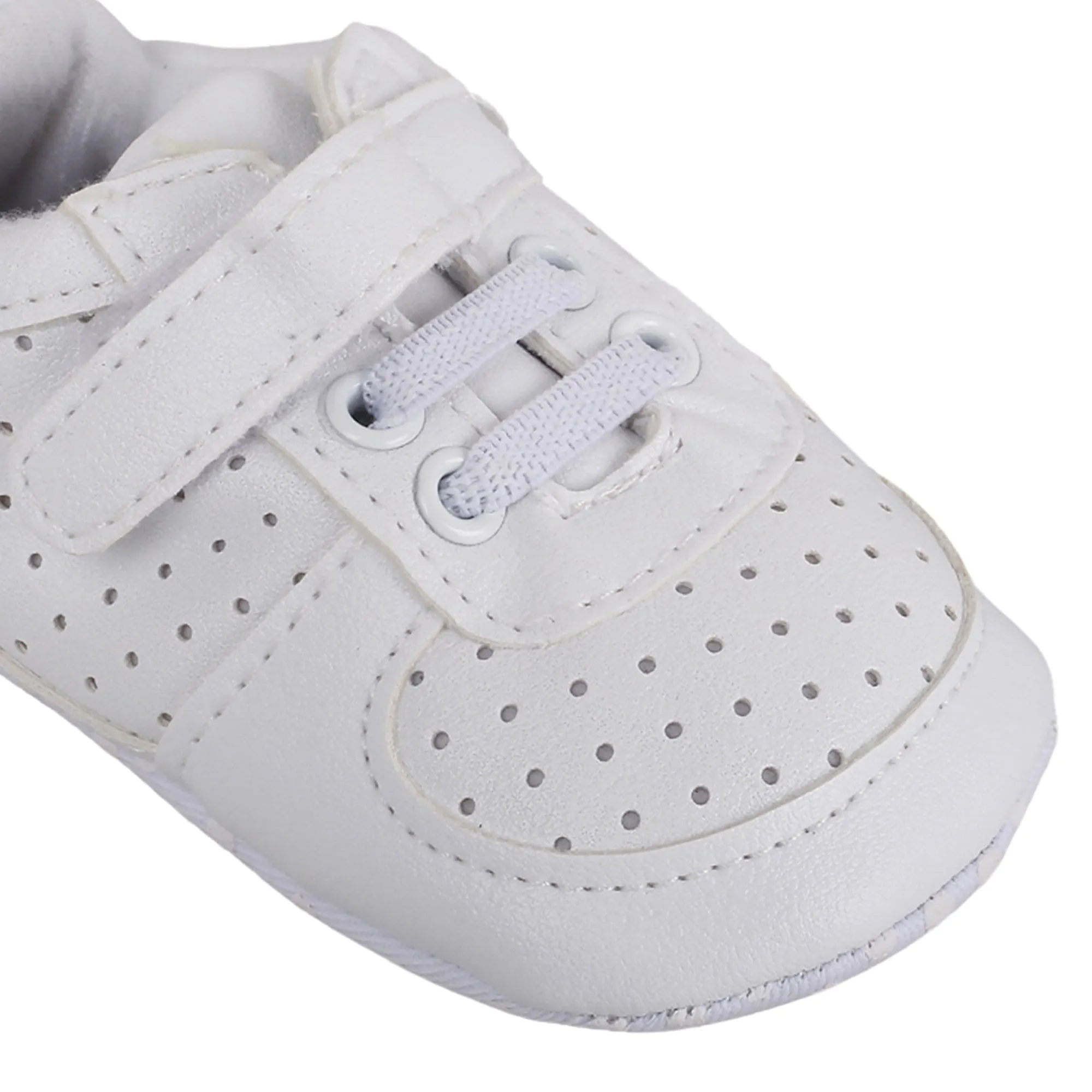 Baby Moo Matte White Sneakers