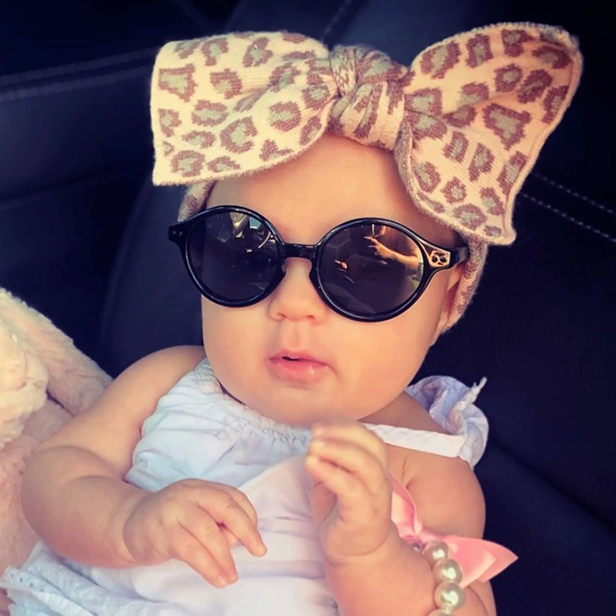 Babyfied Apparel - Sunglasses - Rounds - Glossy Black