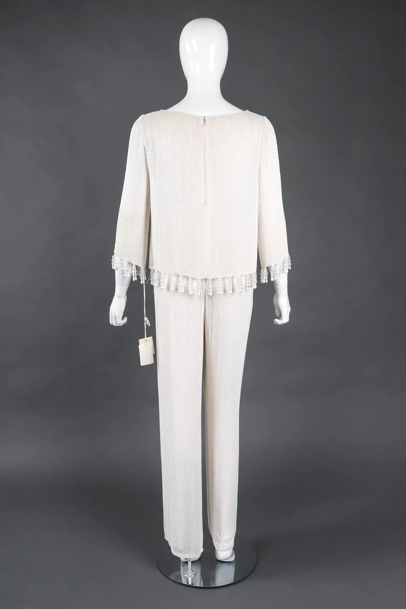 Beaded Silk Top & Pant Set