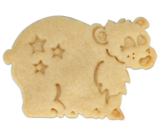 Bear Cookie Cutter with Stamp and Ejector 6cm
