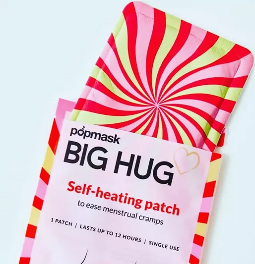 Big Hug PMS Relief Self-Heating Patches – MULTI-PACK (15 Patches) - 12-Hour Menstrual Cramp – Natural Heat Therapy for Period Pain