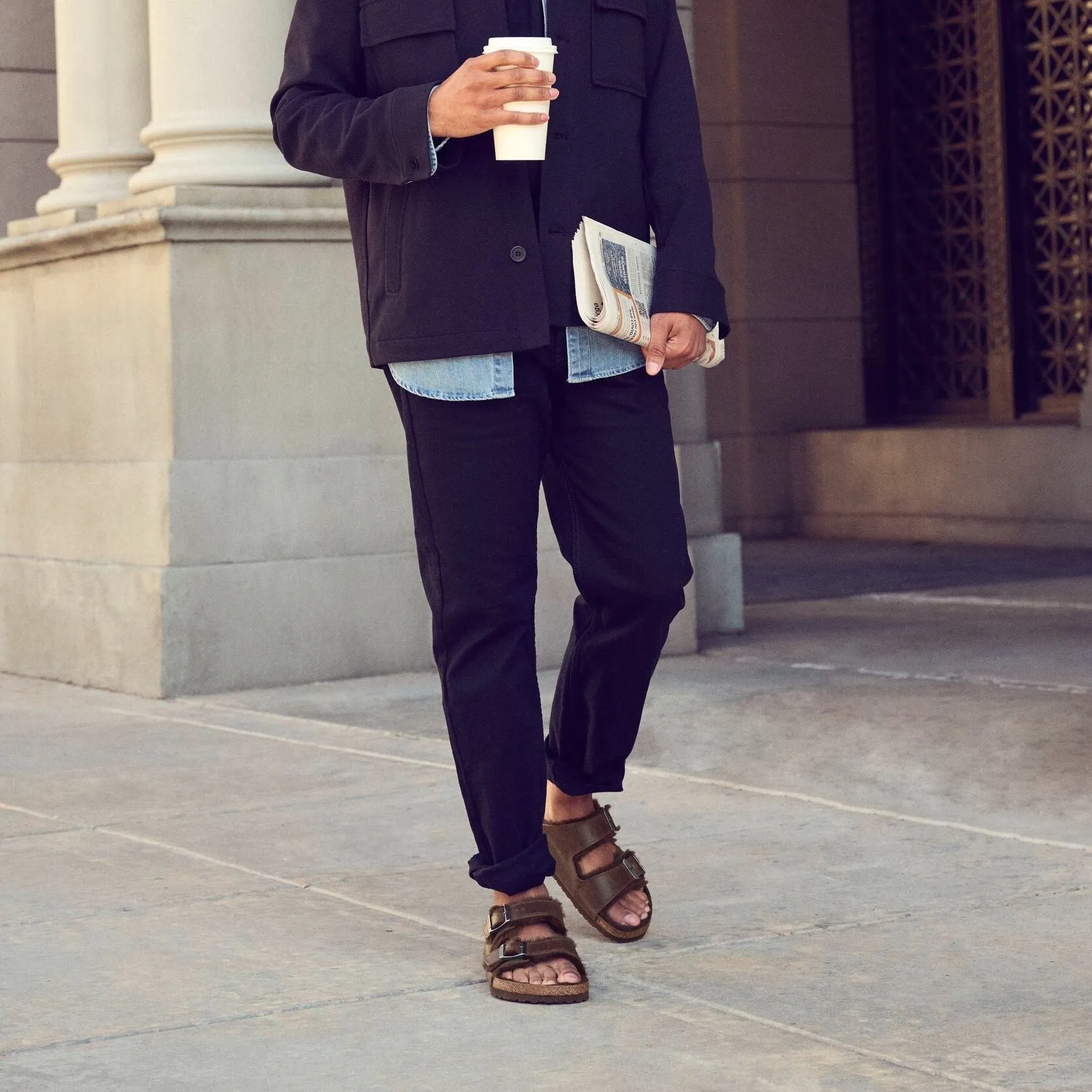 Birkenstock Arizona Shearling habana oiled leather/habana shearling