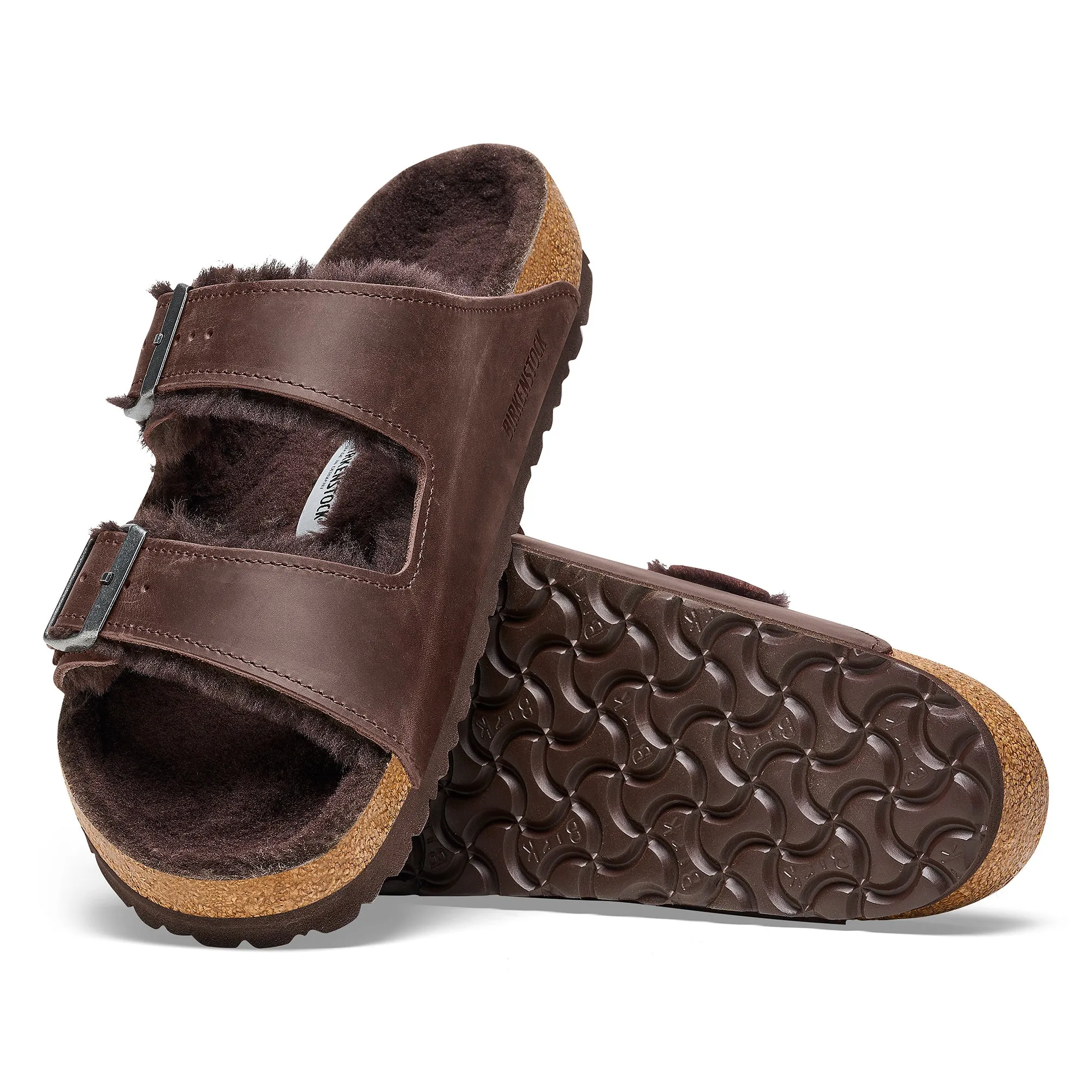 Birkenstock Arizona Shearling habana oiled leather/habana shearling