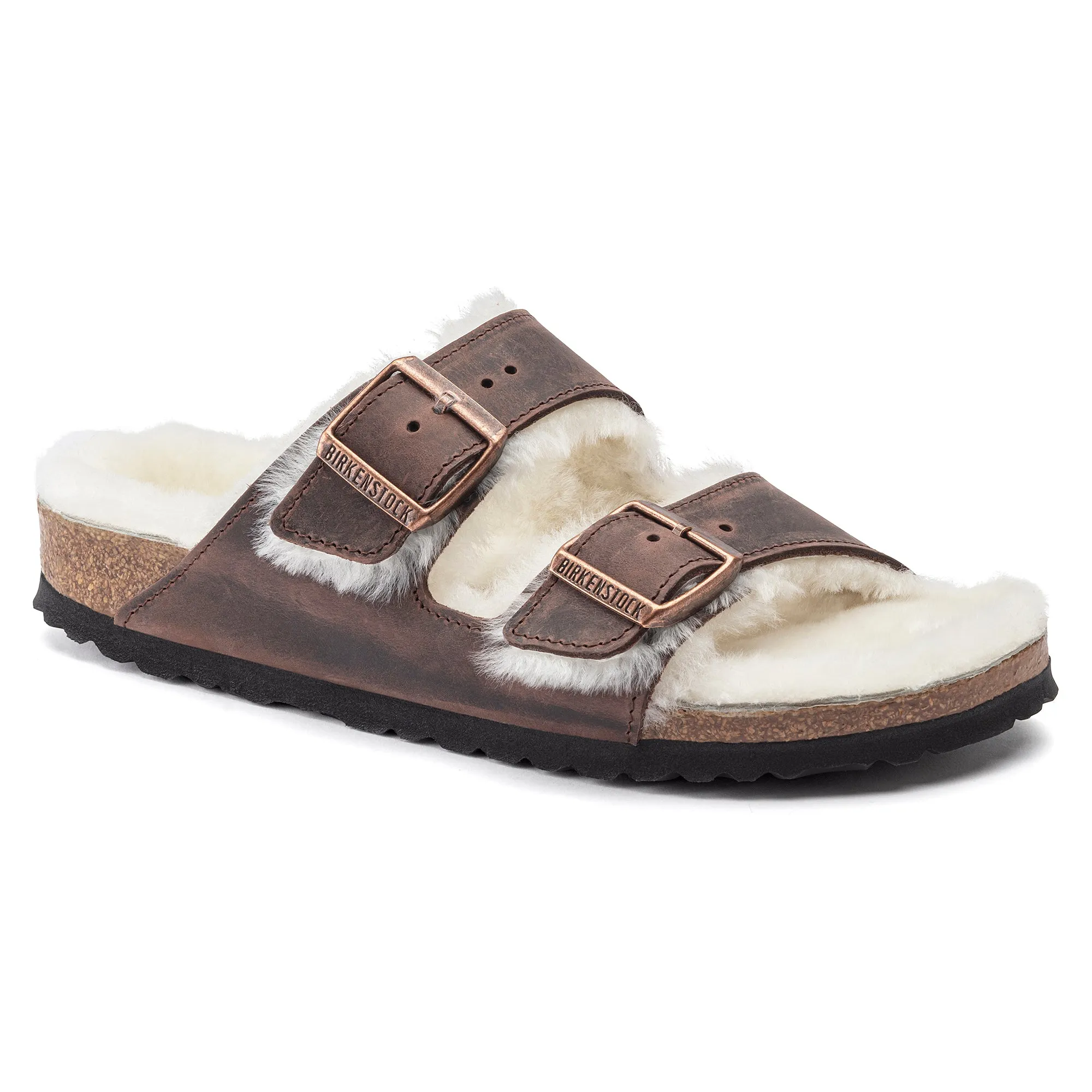 Birkenstock Arizona Shearling habana oiled leather/natural shearling