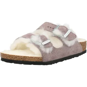 Birkenstock Arizona Shearling Kids Sandals Faded Purple