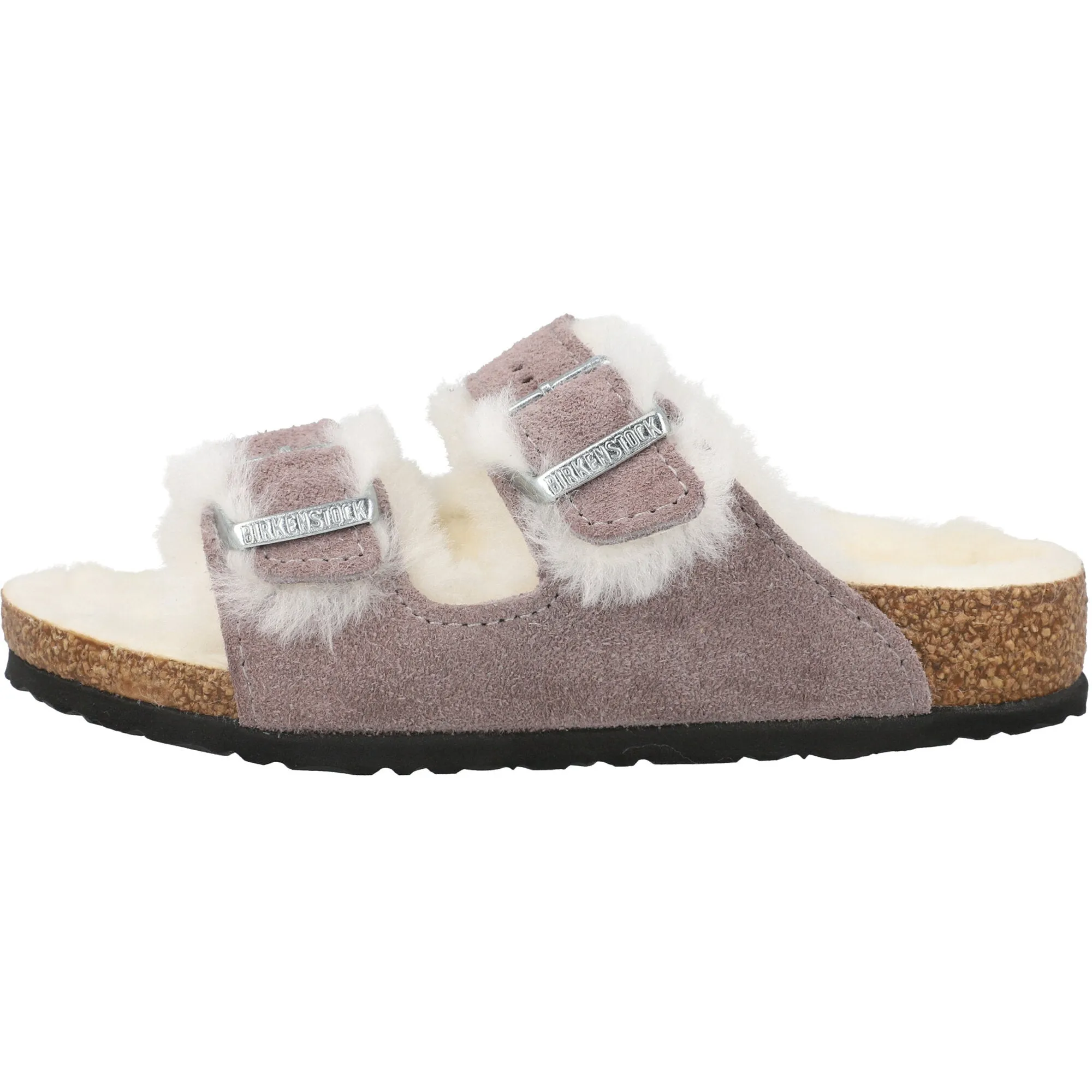 Birkenstock Arizona Shearling Kids Sandals Faded Purple