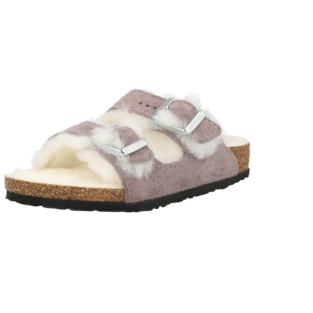 Birkenstock Arizona Shearling Kids Sandals Faded Purple