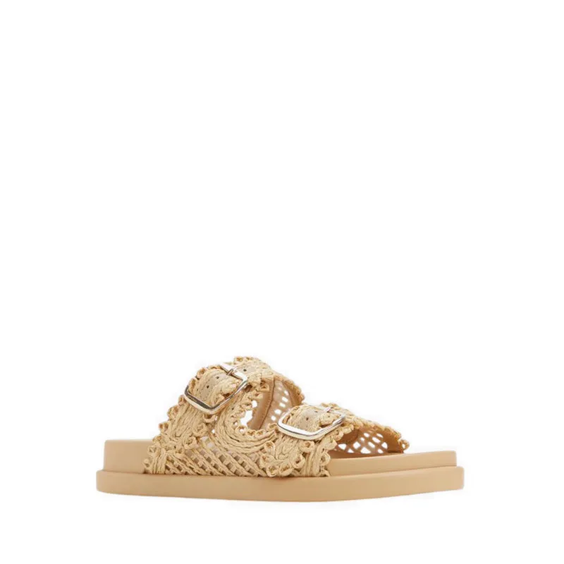 BOHOCHIC FOOTBED SANDALS - NATURAL