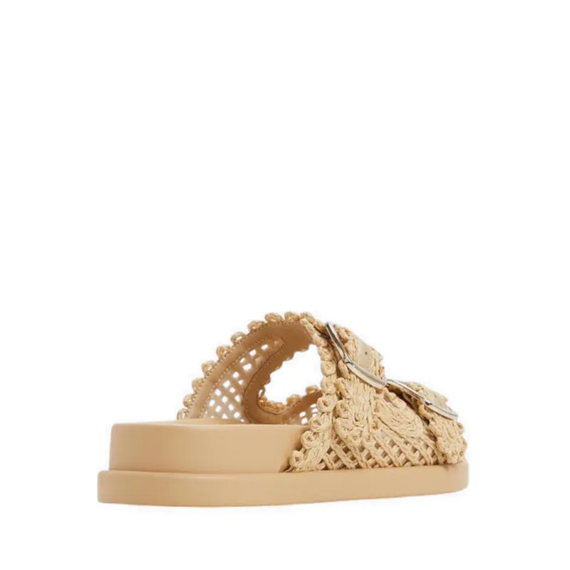 BOHOCHIC FOOTBED SANDALS - NATURAL