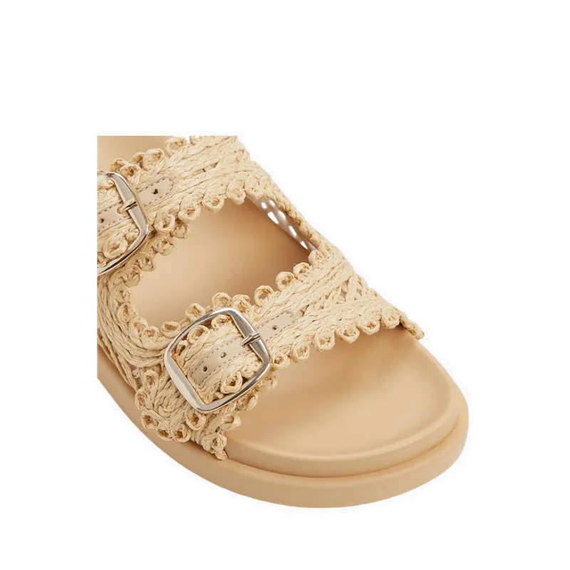 BOHOCHIC FOOTBED SANDALS - NATURAL