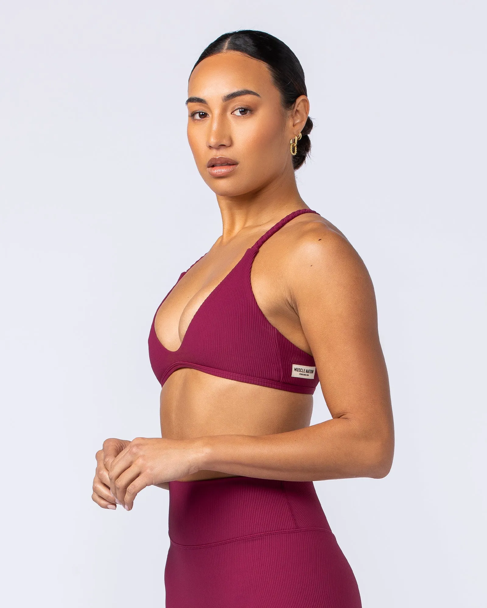 Breeze Rib Bralette - Rose Bud