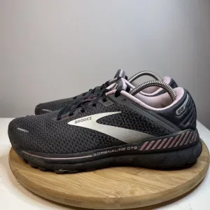 Brooks Adrenaline GTS 22 Women's Size 10.5 D Running Shoes Gray Pink 1203531D015