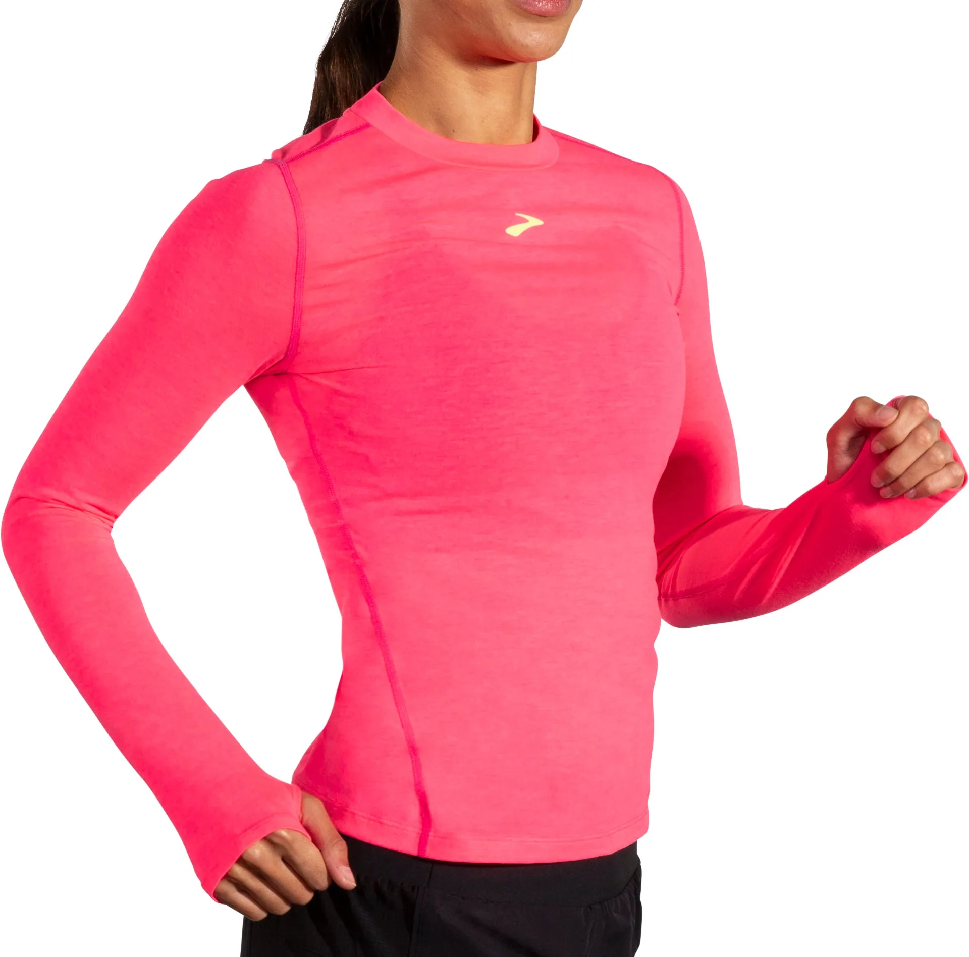 Brooks High Point Womens Long Sleeve Running Top - Pink