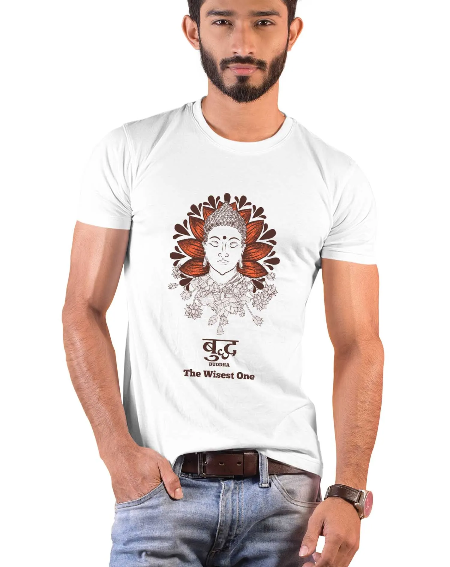 Buddha, Sanskrit T-shirt
