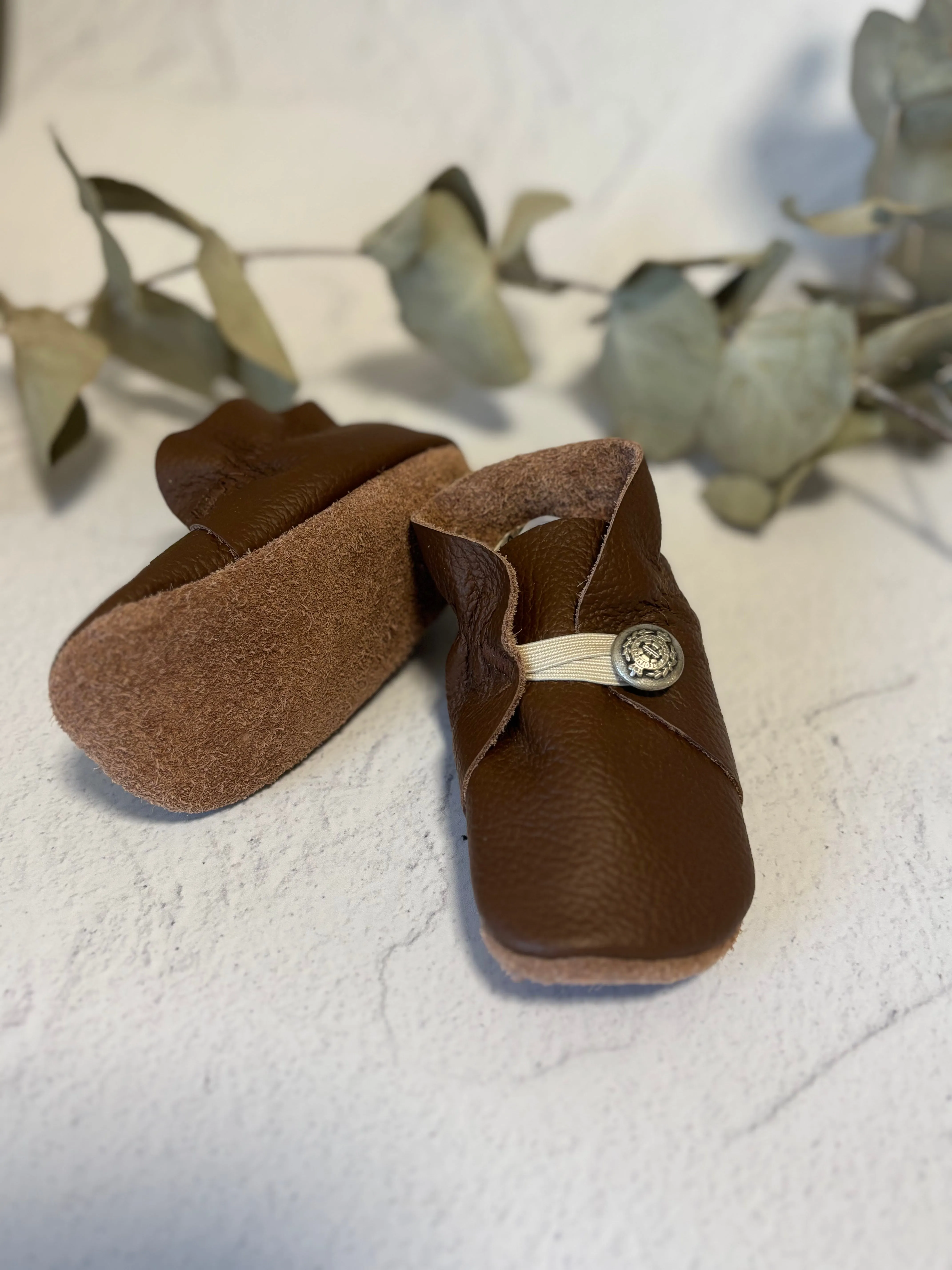 Button Bootie - Brown