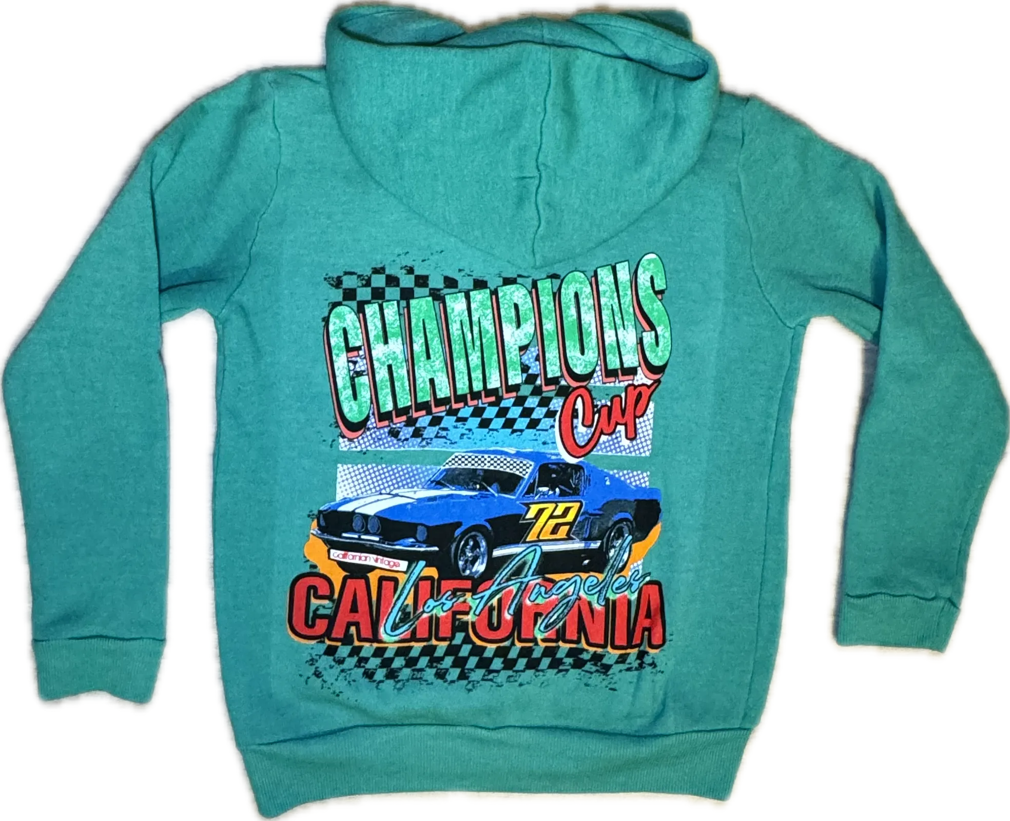 Californian Vintage- Champions Zip-Up Hoodie (Green)