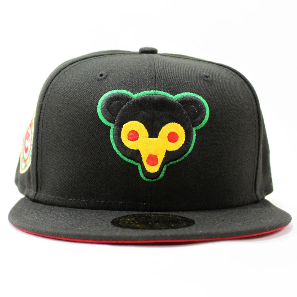 Chicago Cubs 1962 All-Star Game New Era 59Fifty Fitted Hat (Glow in the Dark Black Yellow Red Under Brim)
