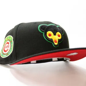 Chicago Cubs 1962 All-Star Game New Era 59Fifty Fitted Hat (Glow in the Dark Black Yellow Red Under Brim)