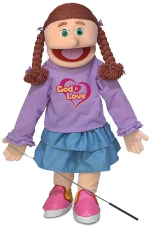 Christian Girl Puppet, God Is Love Shirt (25")