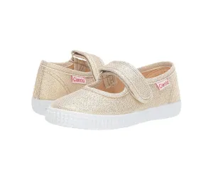 Cienta Mary Jane Shoe - Gold Sparkle