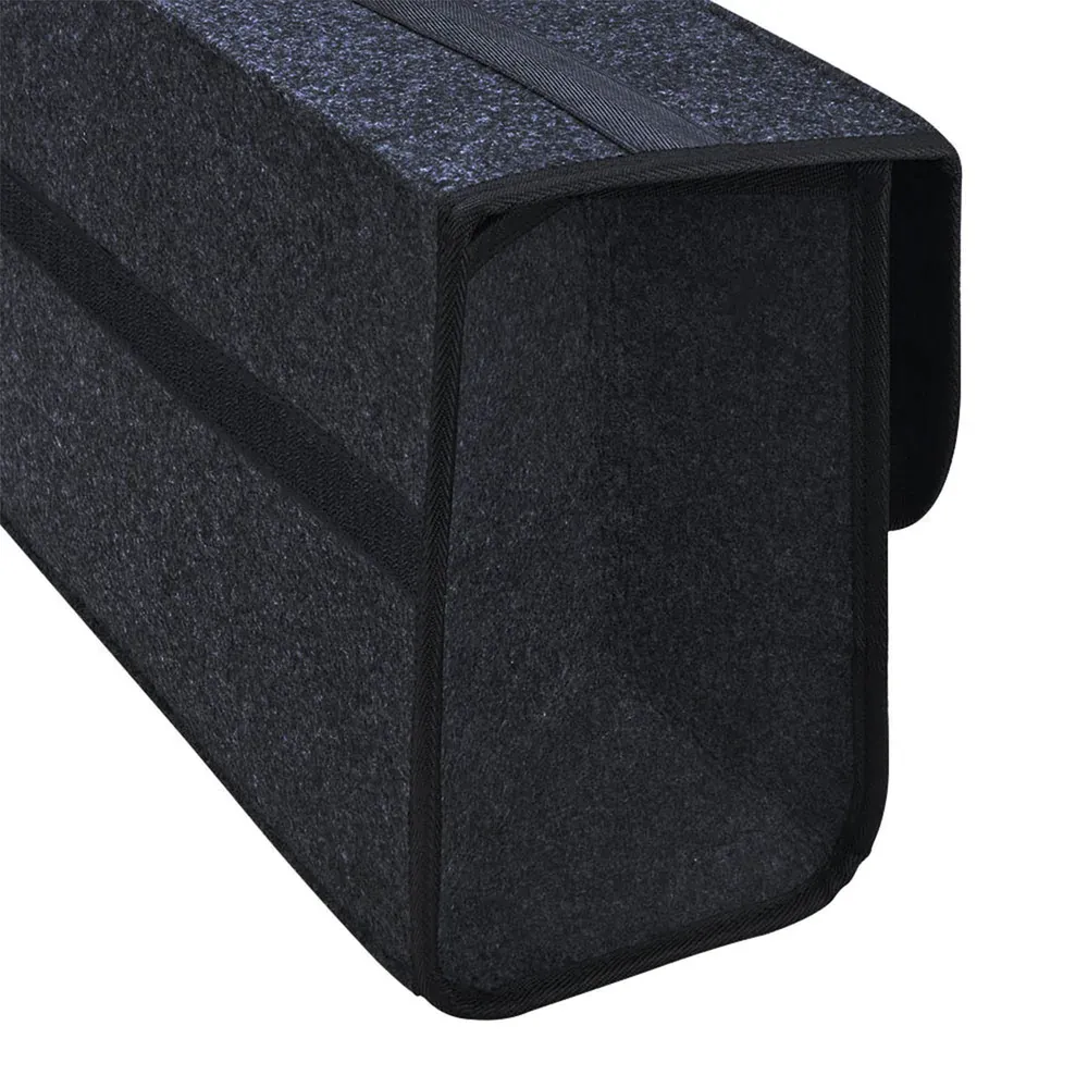 Custom Text For Soft Felt Car Bag Organizer, Compatible with All Cars, Folding Car Storage Box Non Slip Fireproof Car Trunk Organizer SA12990