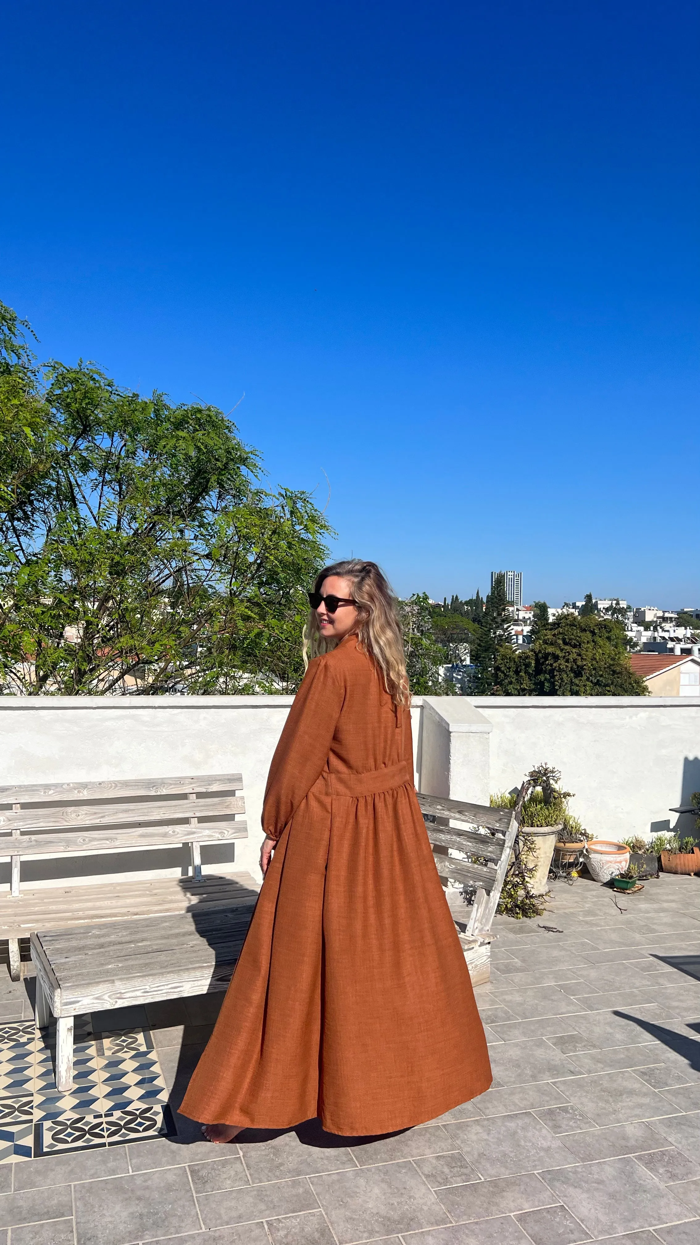 DAHAB KAFTAN CINNAMON