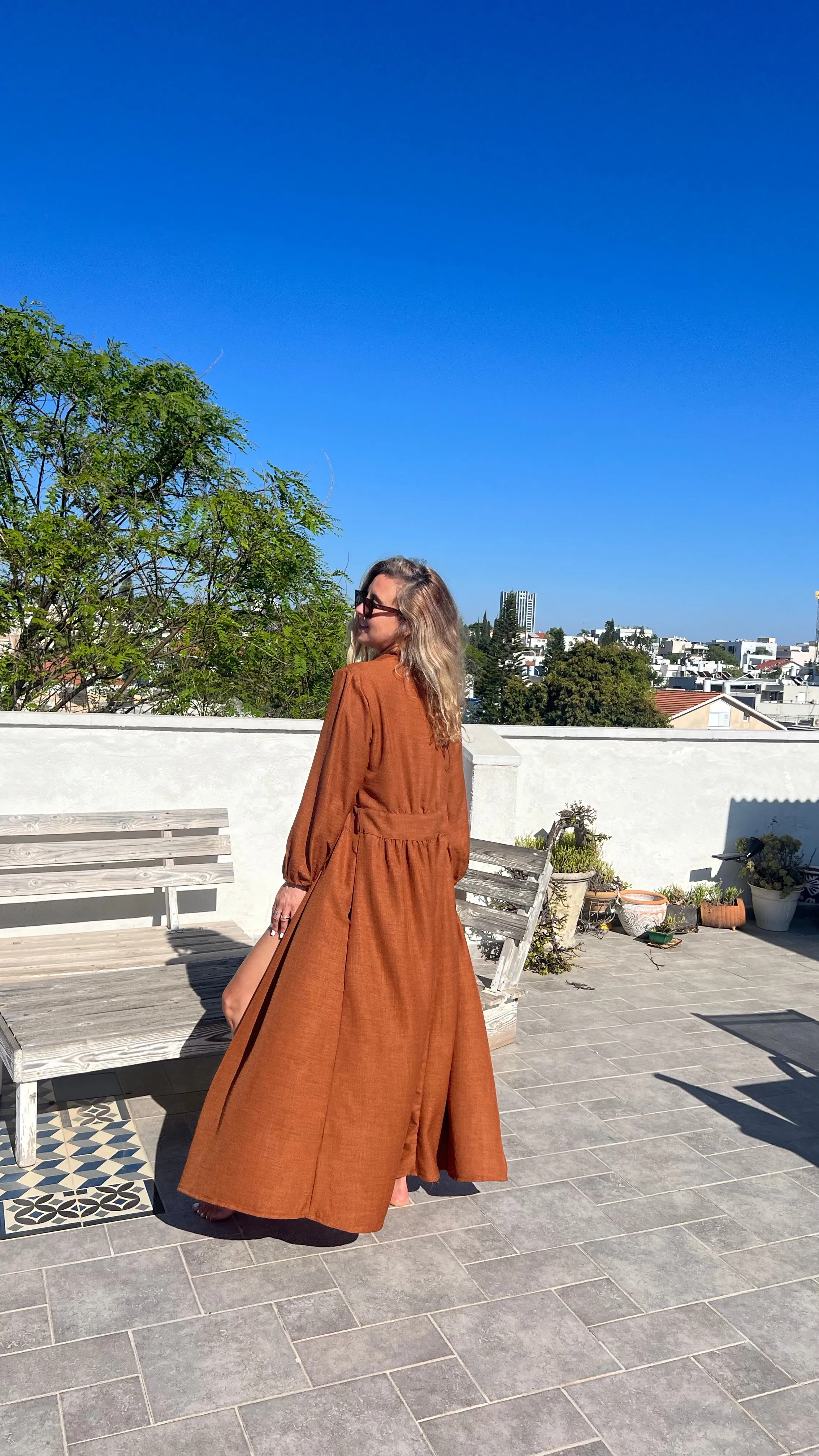 DAHAB KAFTAN CINNAMON