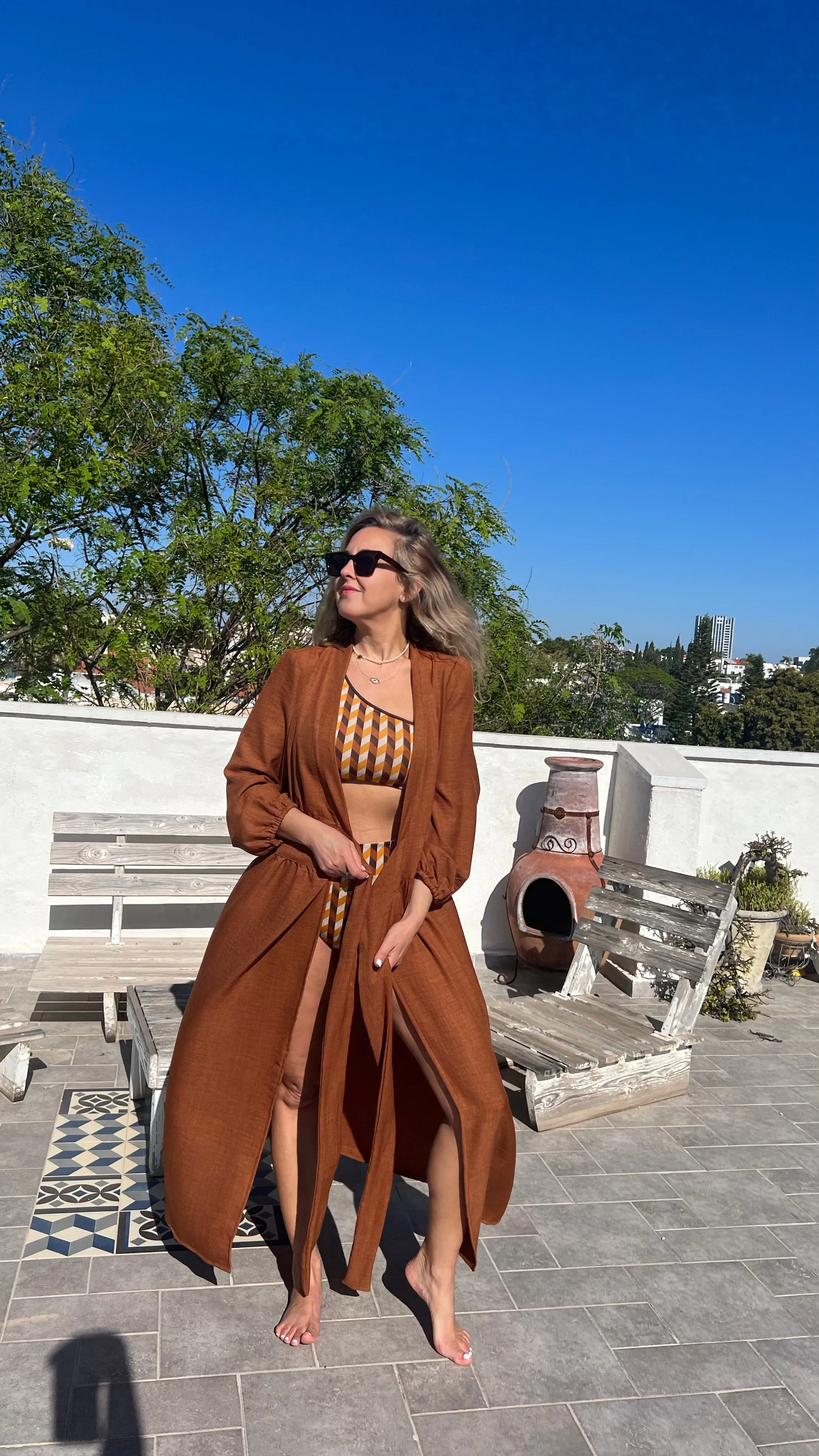 DAHAB KAFTAN CINNAMON
