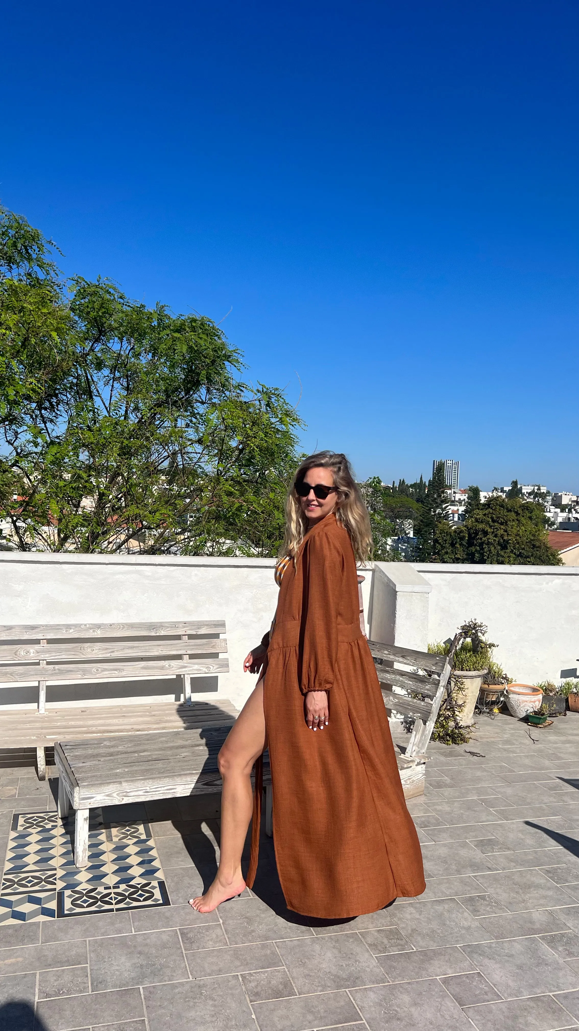 DAHAB KAFTAN CINNAMON