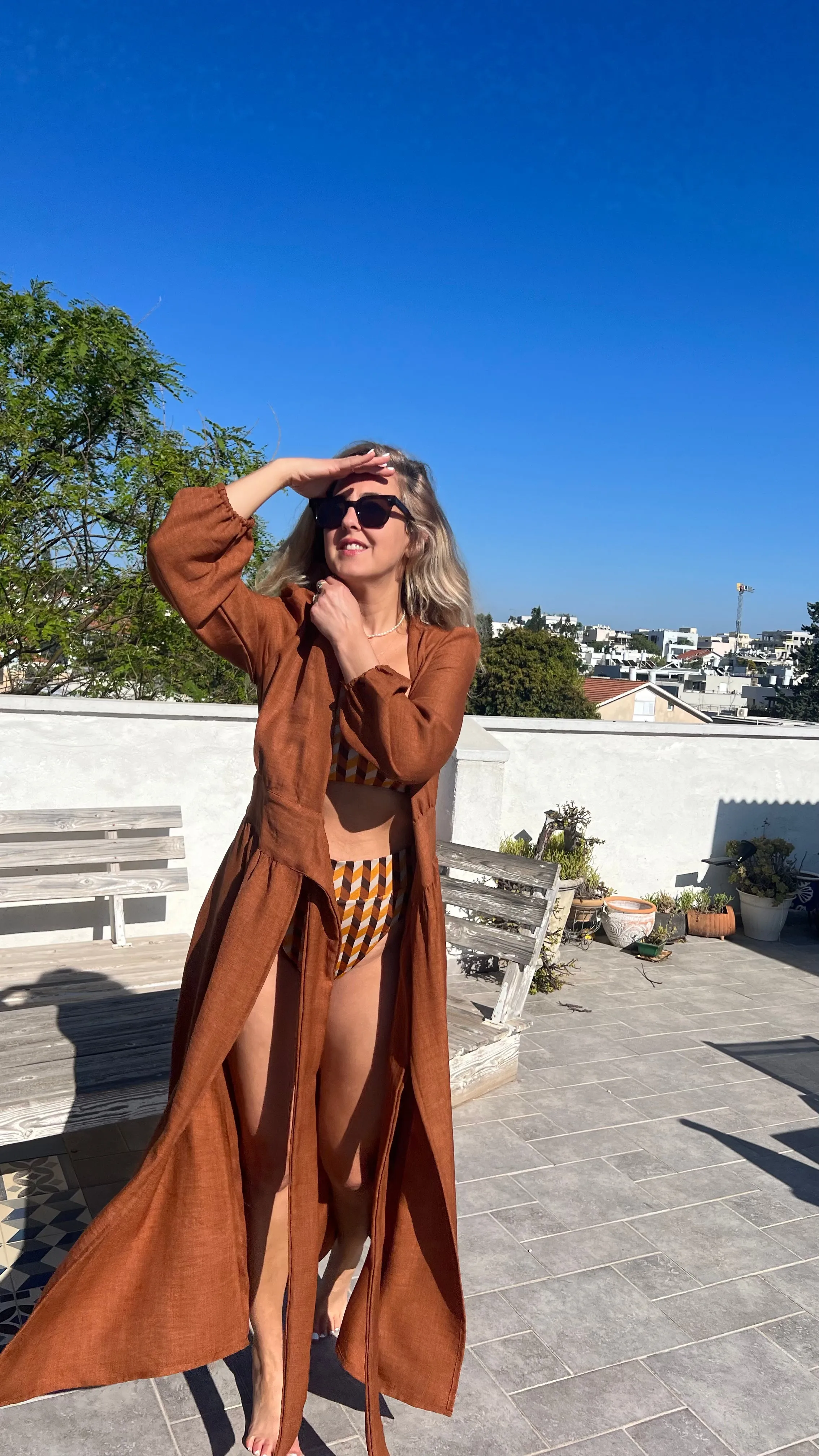 DAHAB KAFTAN CINNAMON