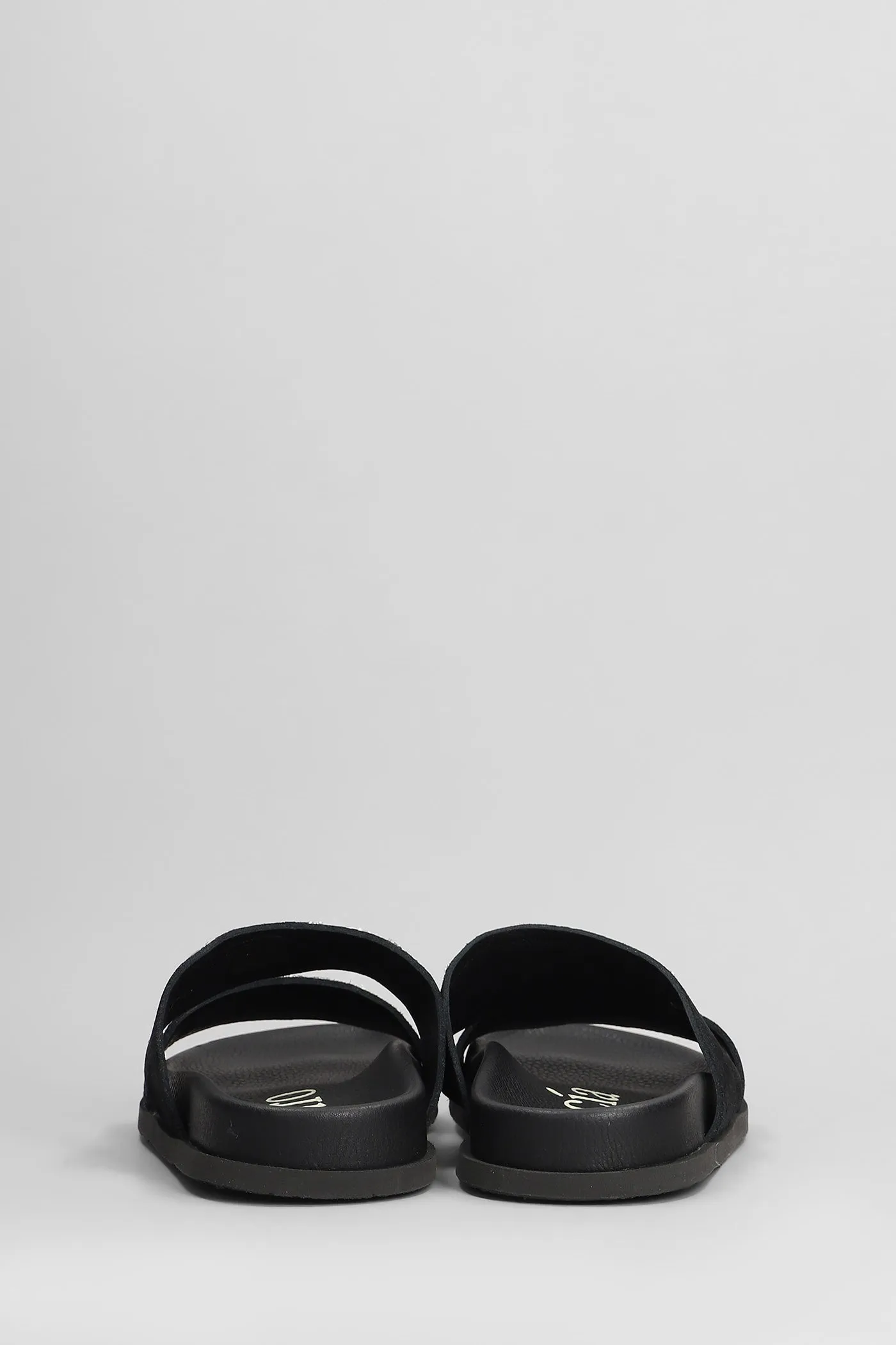 Dilys Flats in black suede