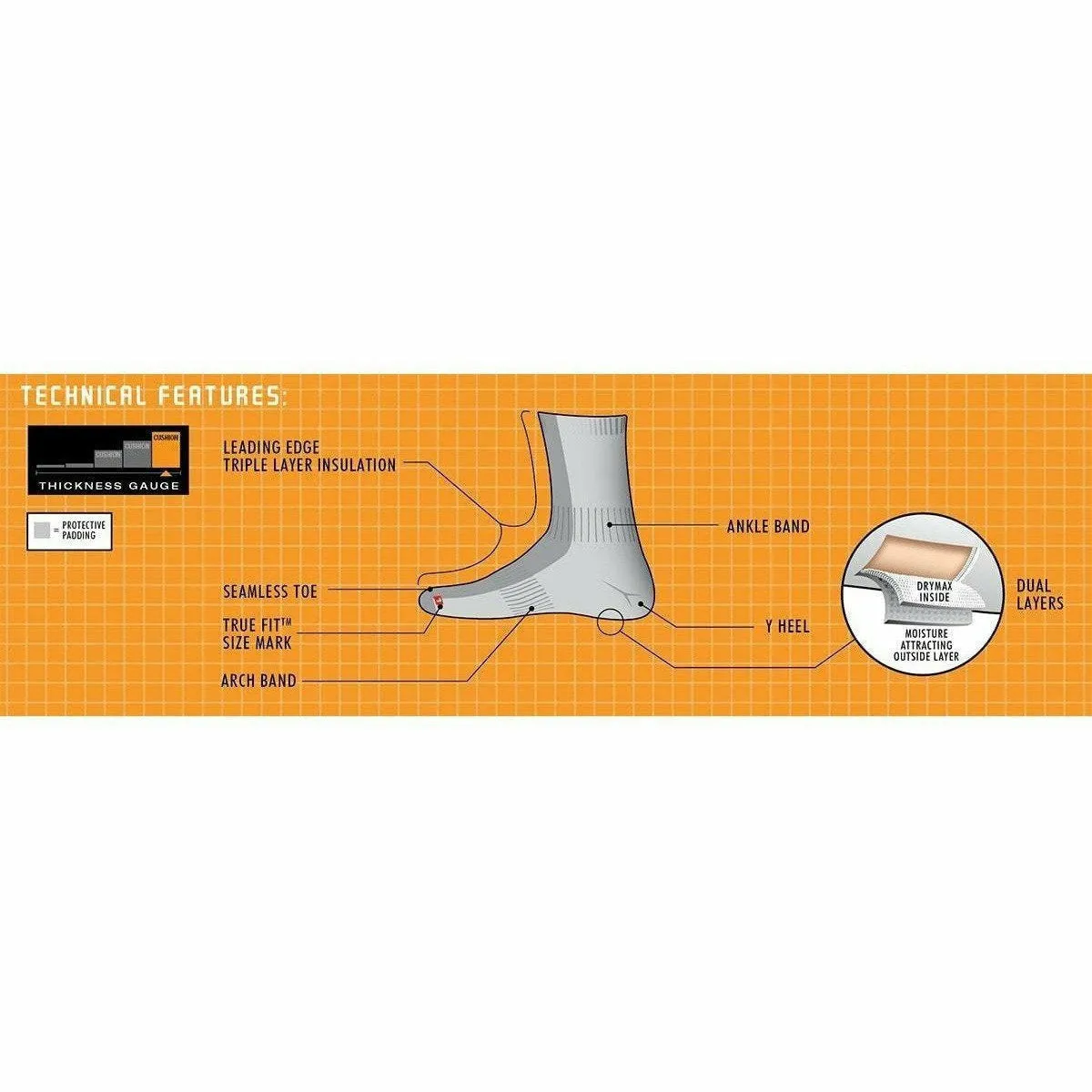 Drymax Cold Weather Run Crew Socks