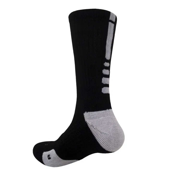 Elite Sports Sock - Black Grey