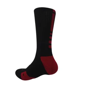 Elite Sports Sock - Black Red