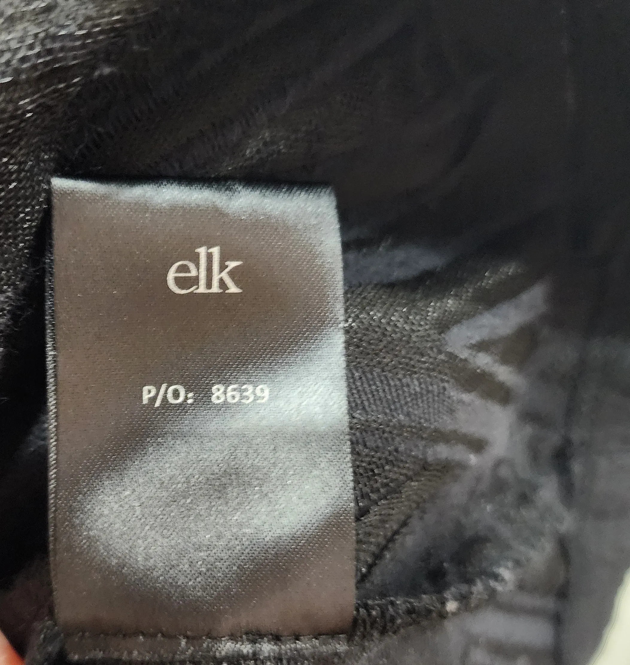 Elk black embroidered top size Large