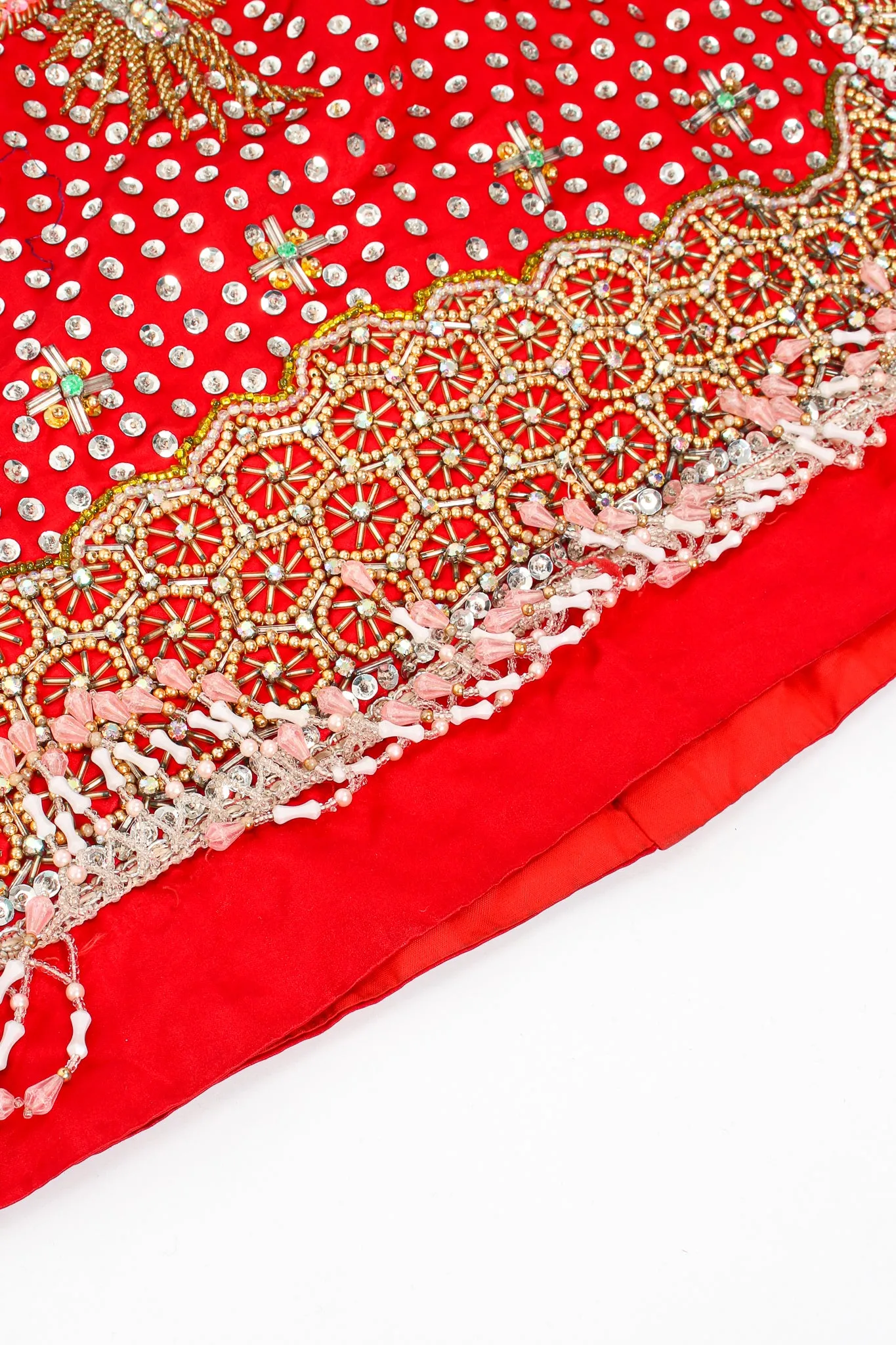 Embellished Chinese Phoenix & Dragon Skirt
