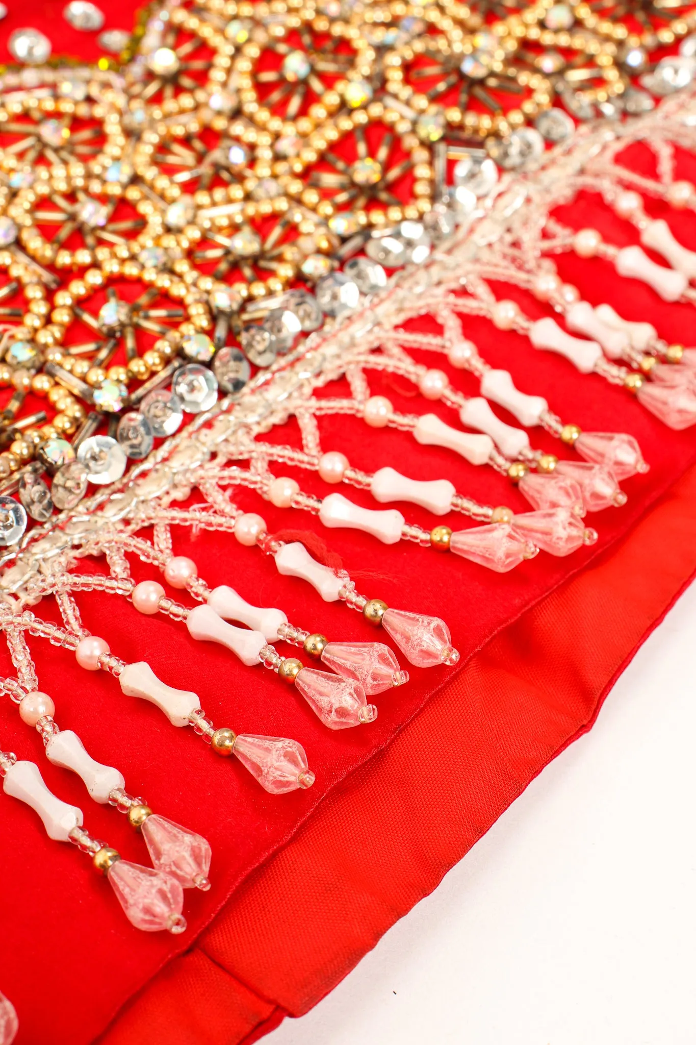 Embellished Chinese Phoenix & Dragon Skirt