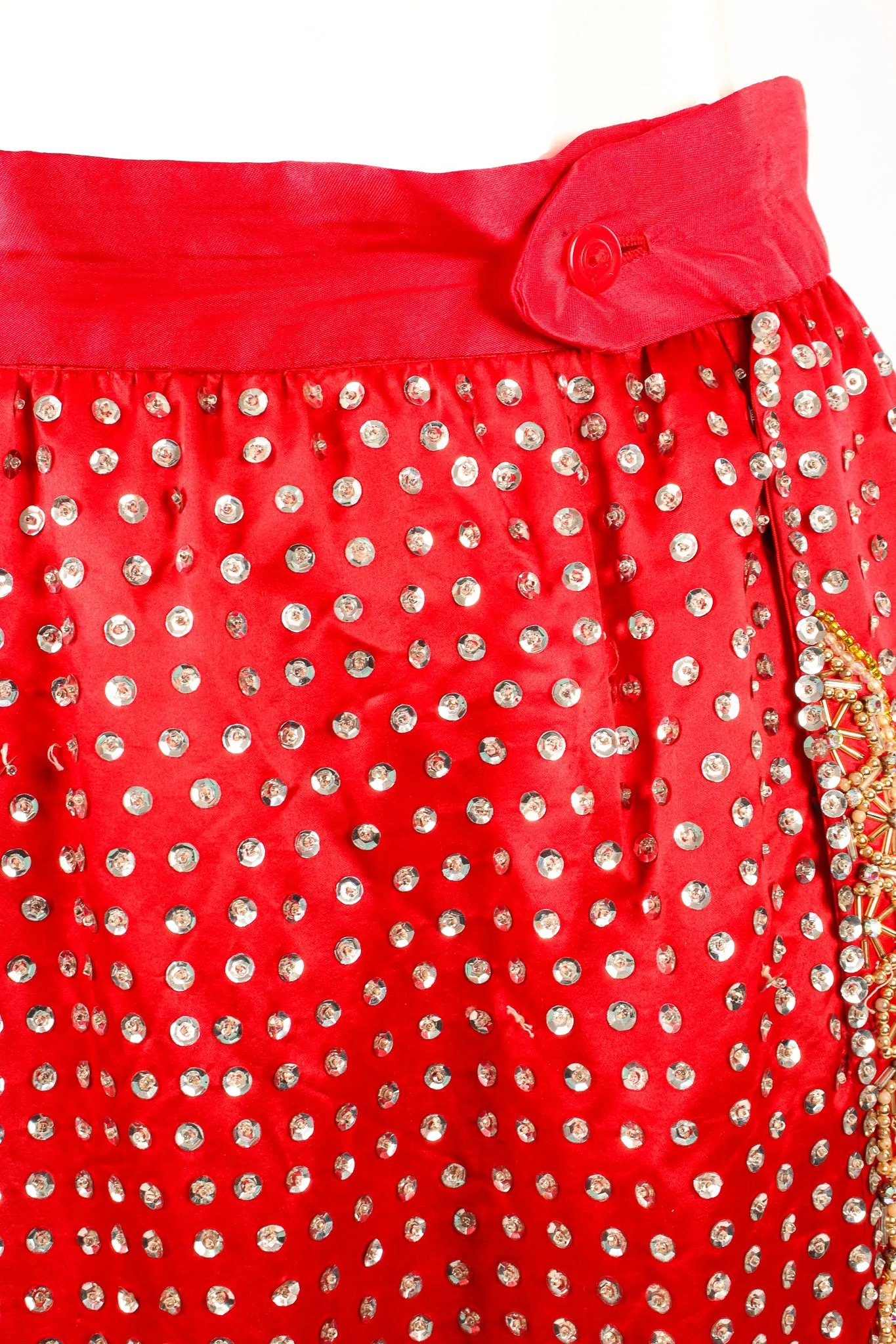 Embellished Chinese Phoenix & Dragon Skirt